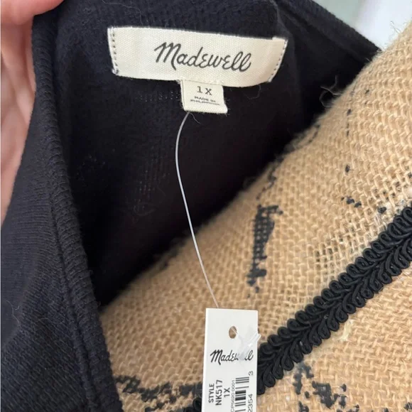 Madewell Black Sleeveless Square Neck Midi Sundress - Picture 2 of 10